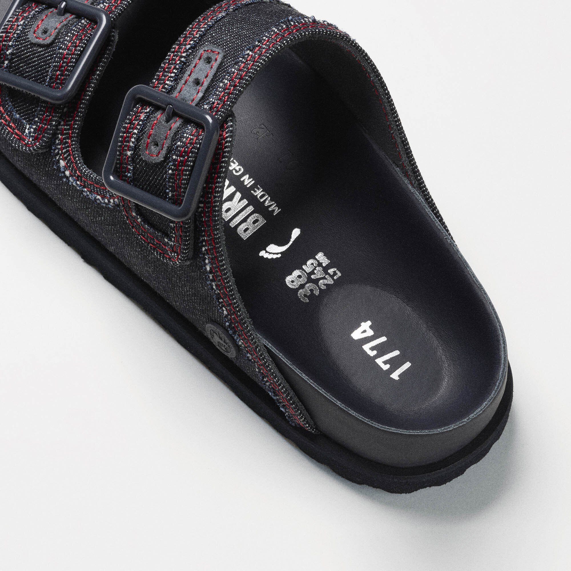 1774 Arizona Denim / 1774 アリゾナ デニム レザー/コットン Close-up view showing material detail