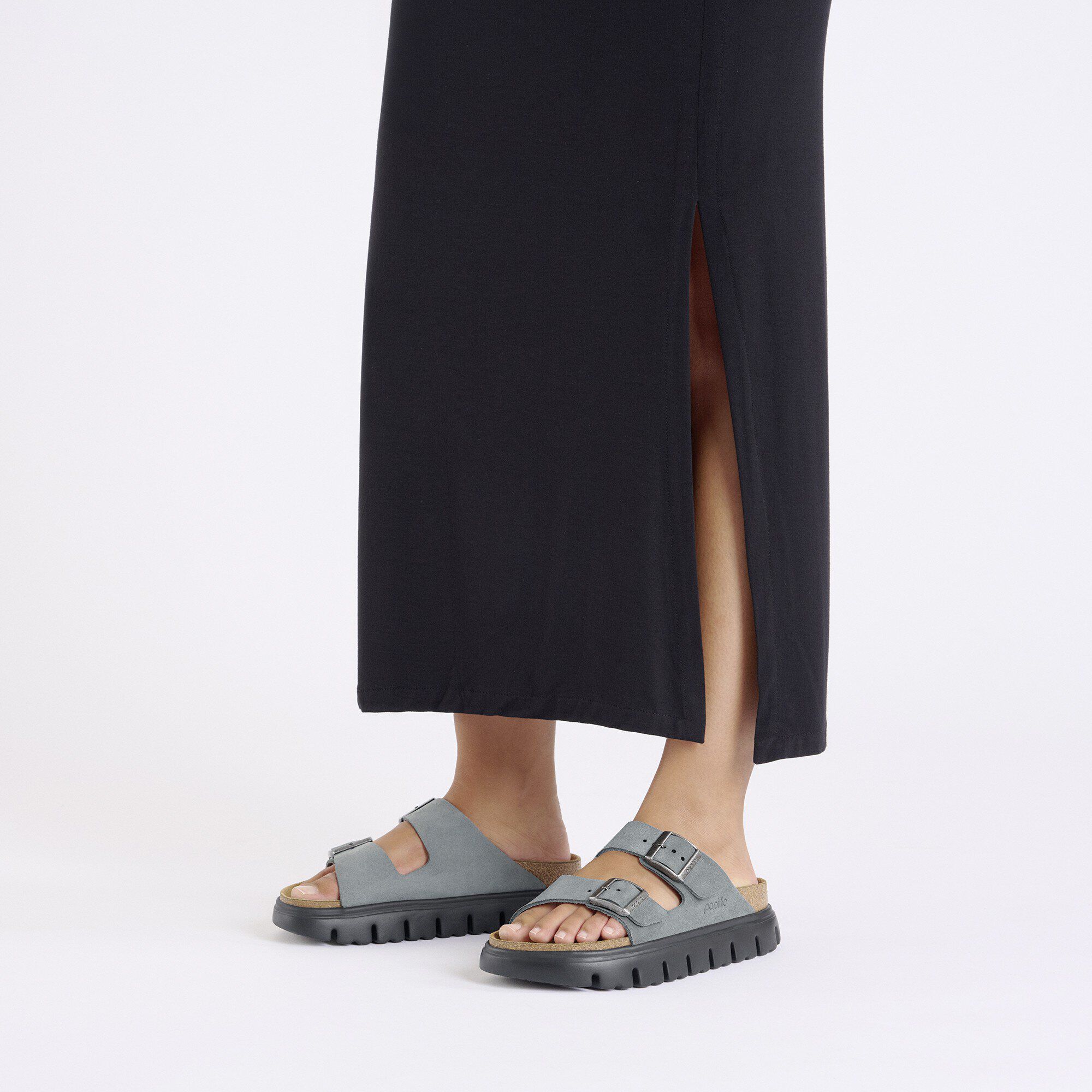 Arizona Platform Suede Leather with a female model