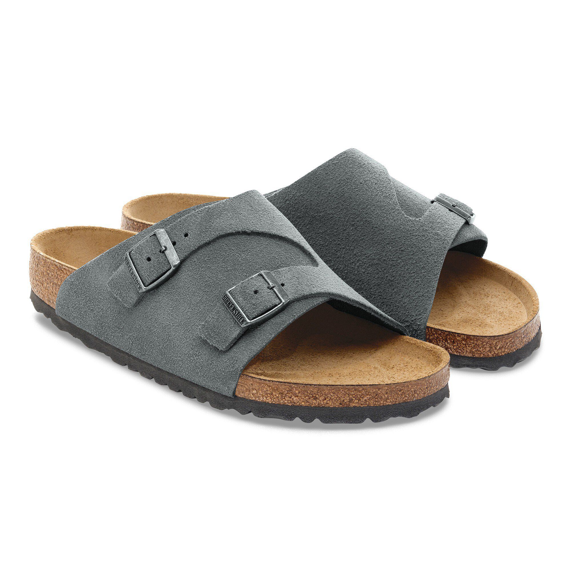 Z&uuml;rich Suede Leather - shown as a pair