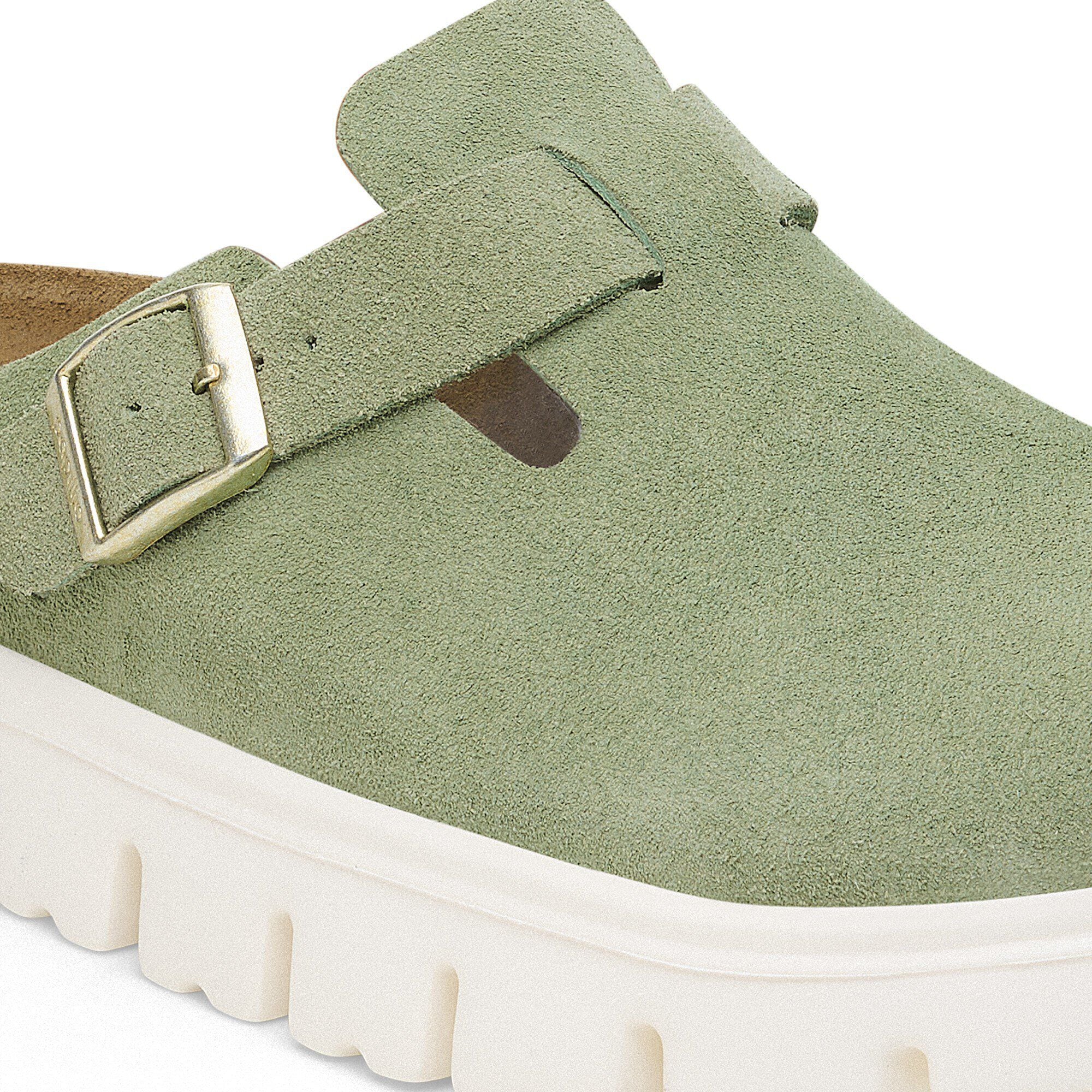 Boston Chunky Suede Leather Close-up view showing material detail