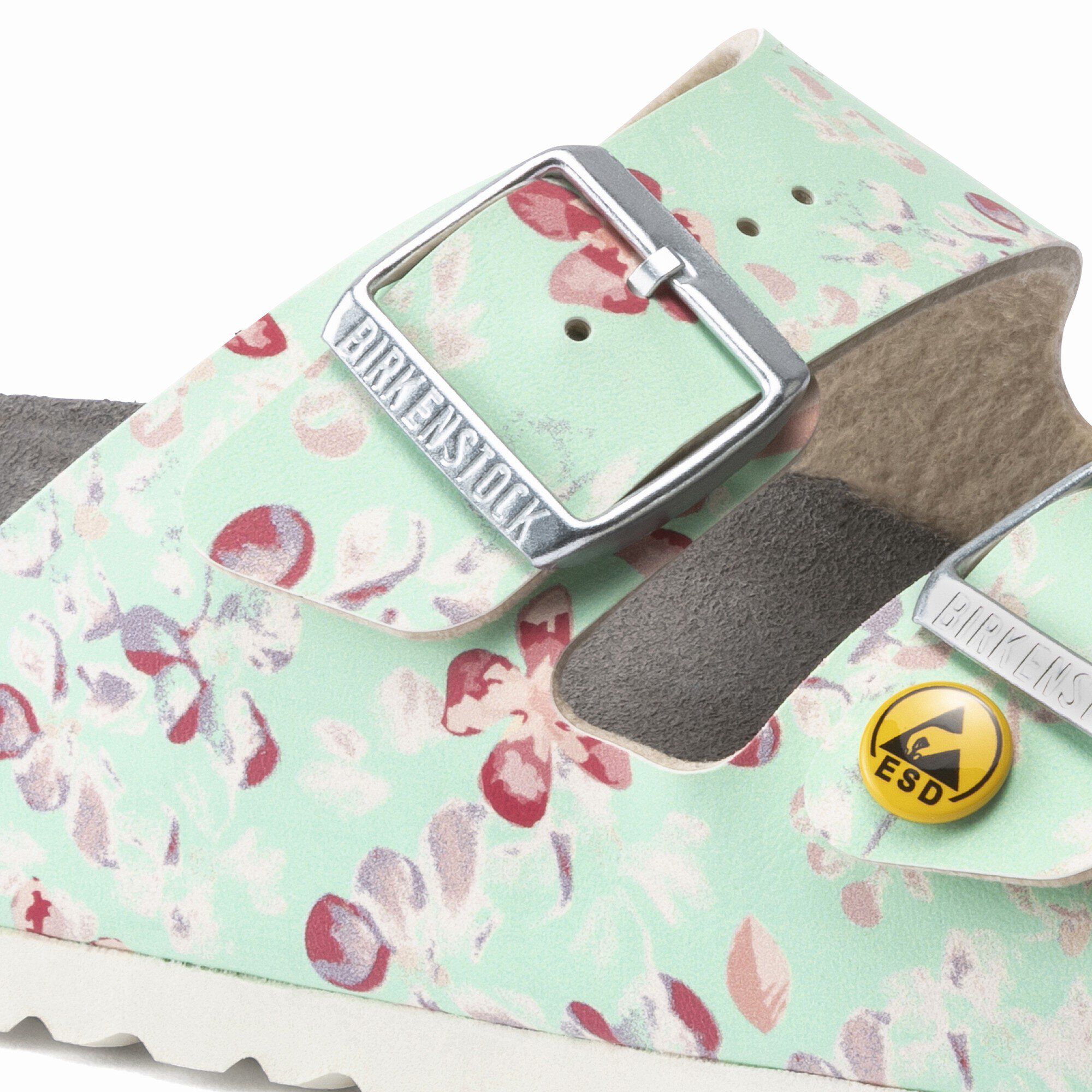 Arizona ESD Birko-Flor in Color Flower Field Mint | BIRKENSTOCK