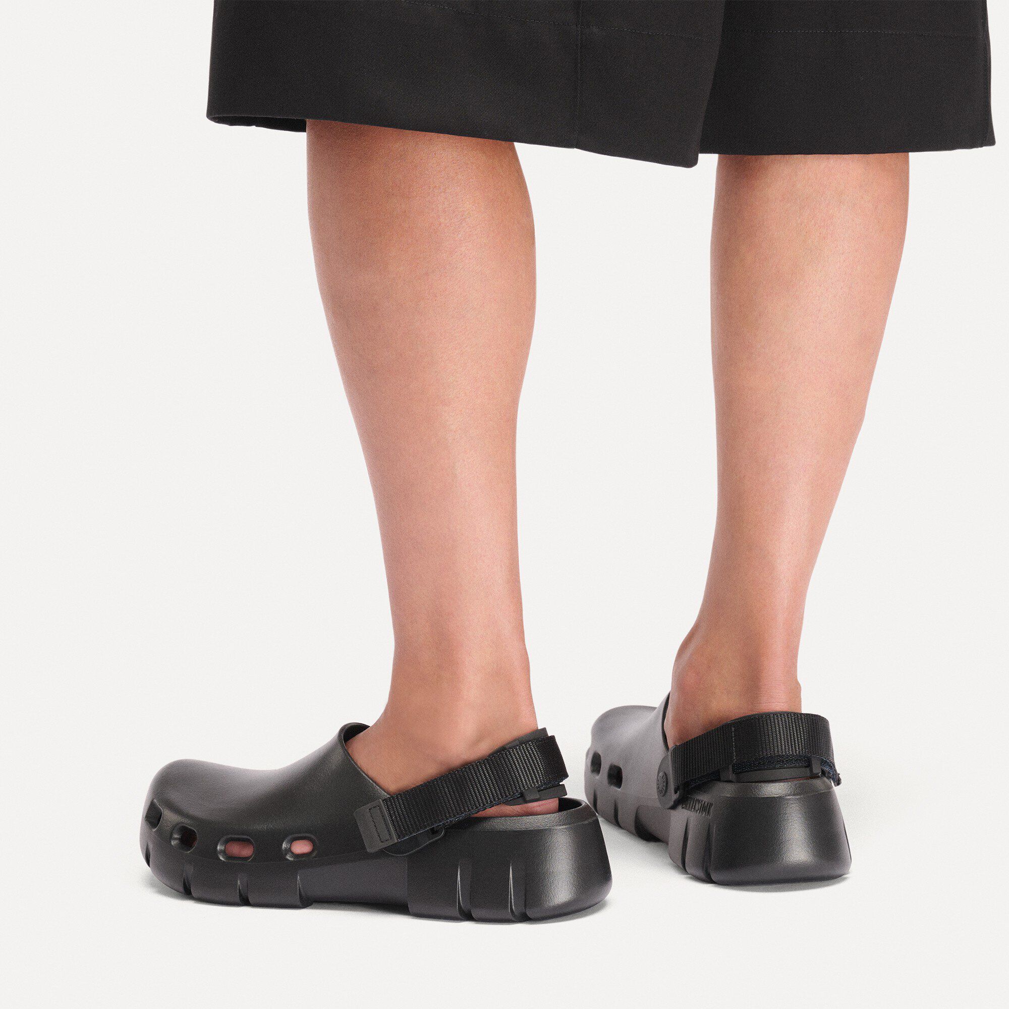 Birki Flow TEX EVA Close-up with a male model