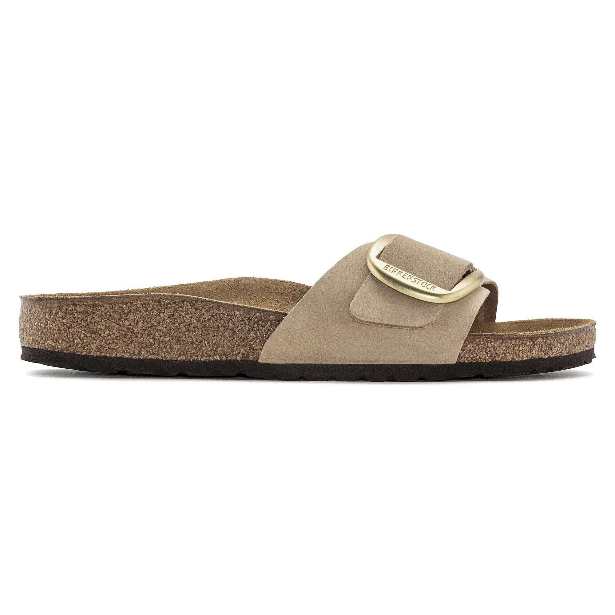 Madrid Big Buckle Natural Leather Nubuck - a side view