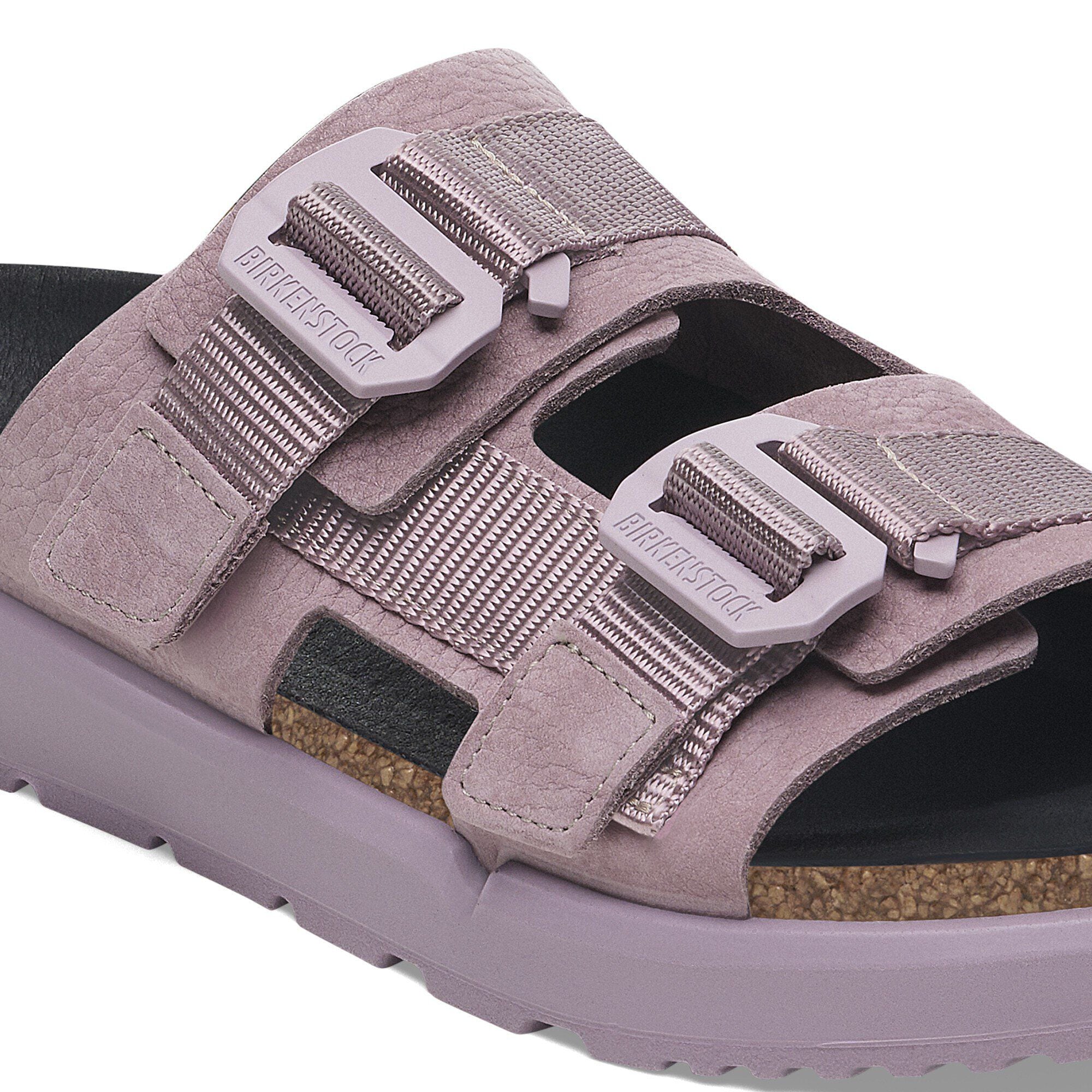 Shinjuku 2 Strap Natural Leather/Textile Close-up view showing material detail