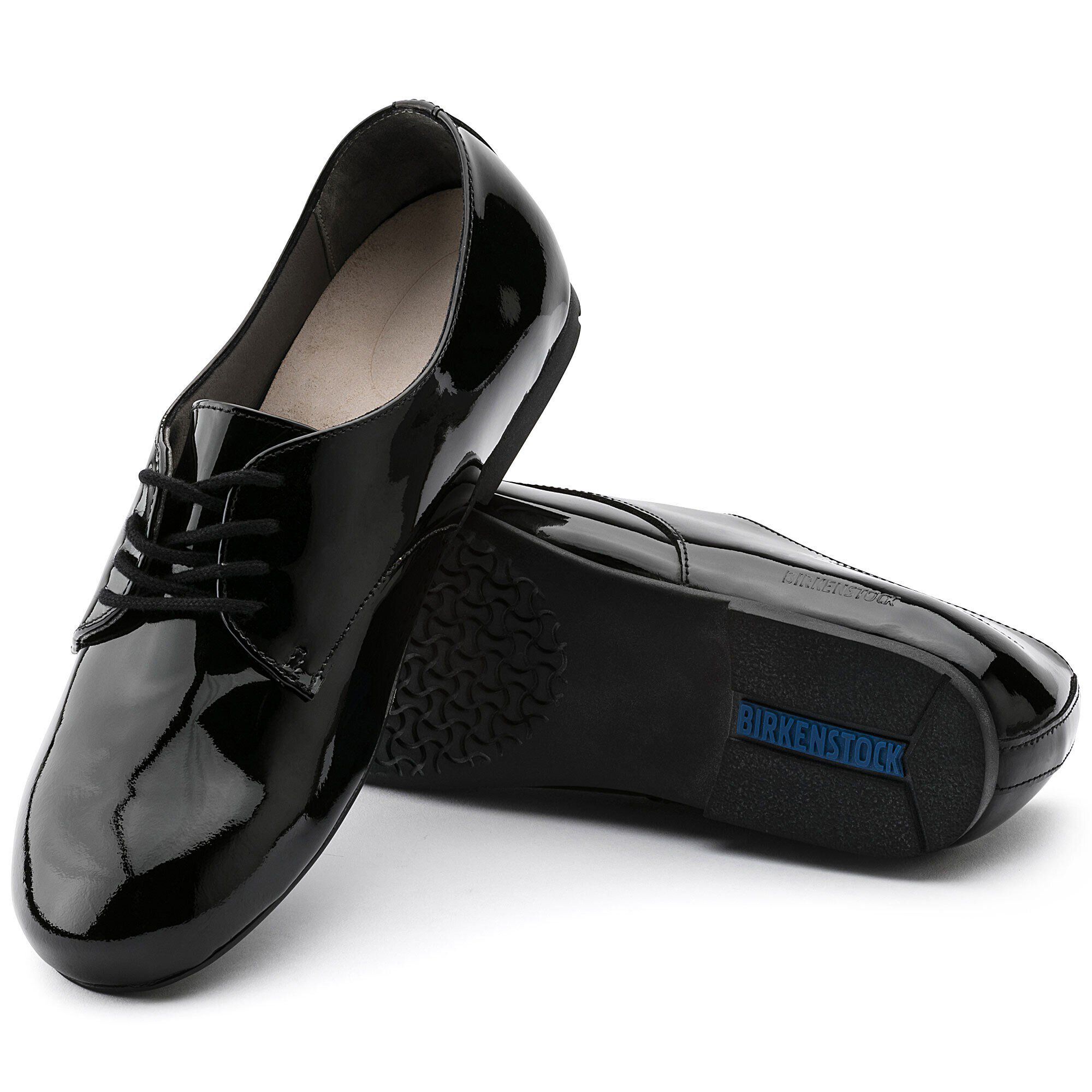 Saunders/ソーンダース エンボスレザー パテント with outer sole details