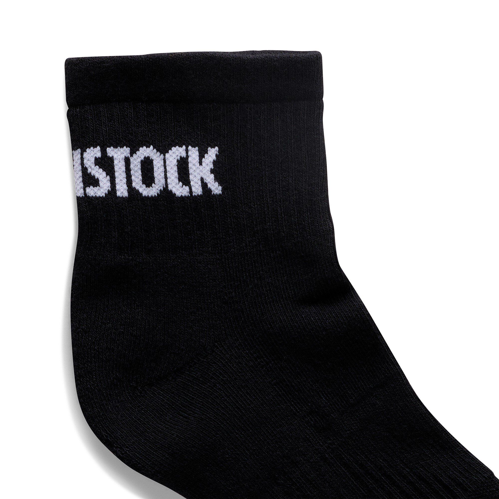 Cotton Crew Ankle / コットン クルー アンクル コットン/ナイロン/ポリウレタン Close-up view showing material detail