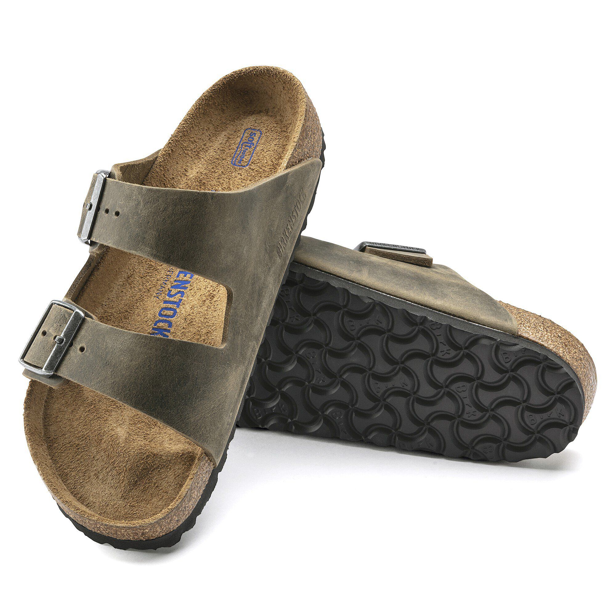 Arizona Soft Footbed Natural Leather Oiled with outer sole details