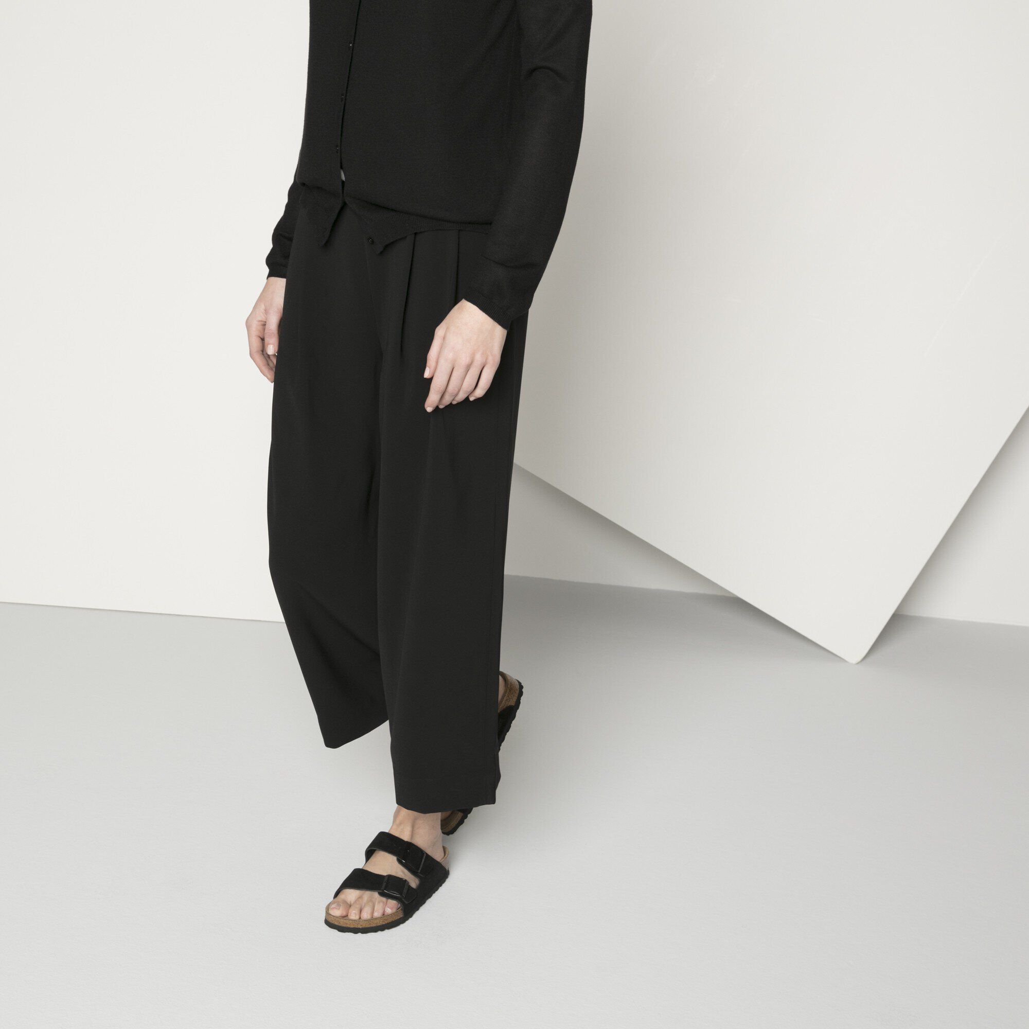 Arizona Soft Footbed Suede Leather with a female model