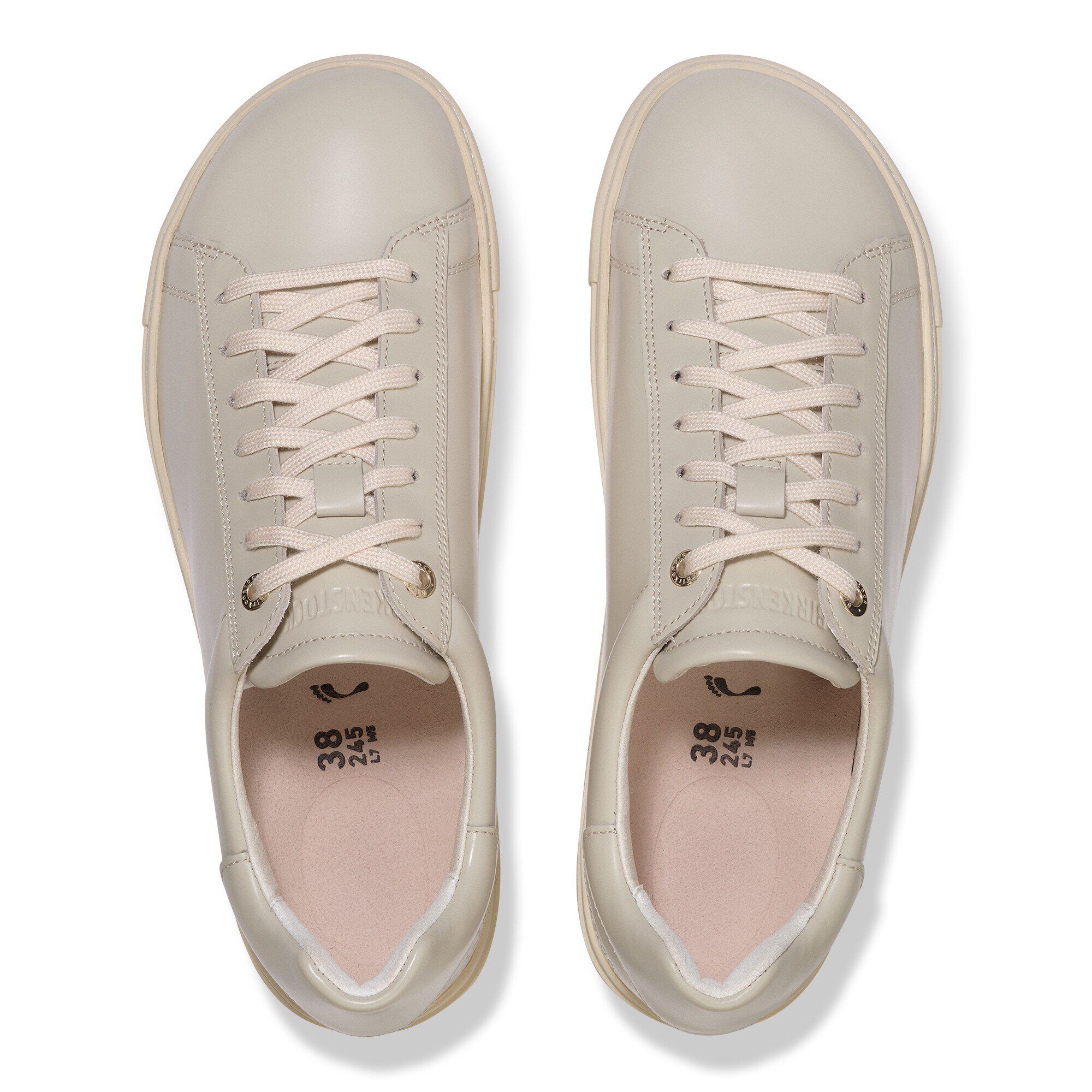 Bend Low Natural Leather Patent - a top view