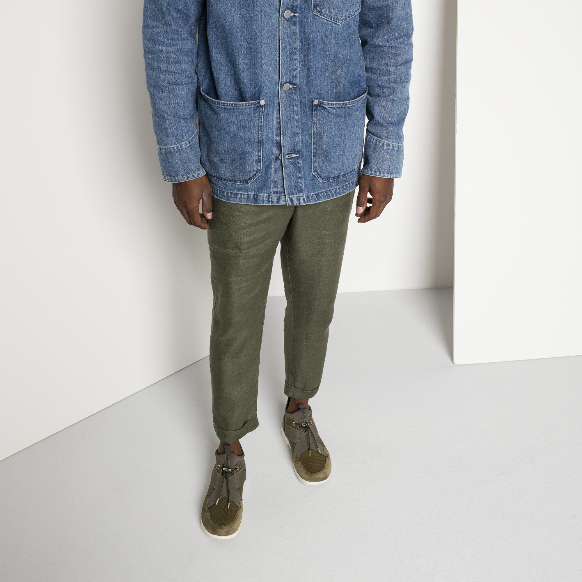   Close-up with a male model
