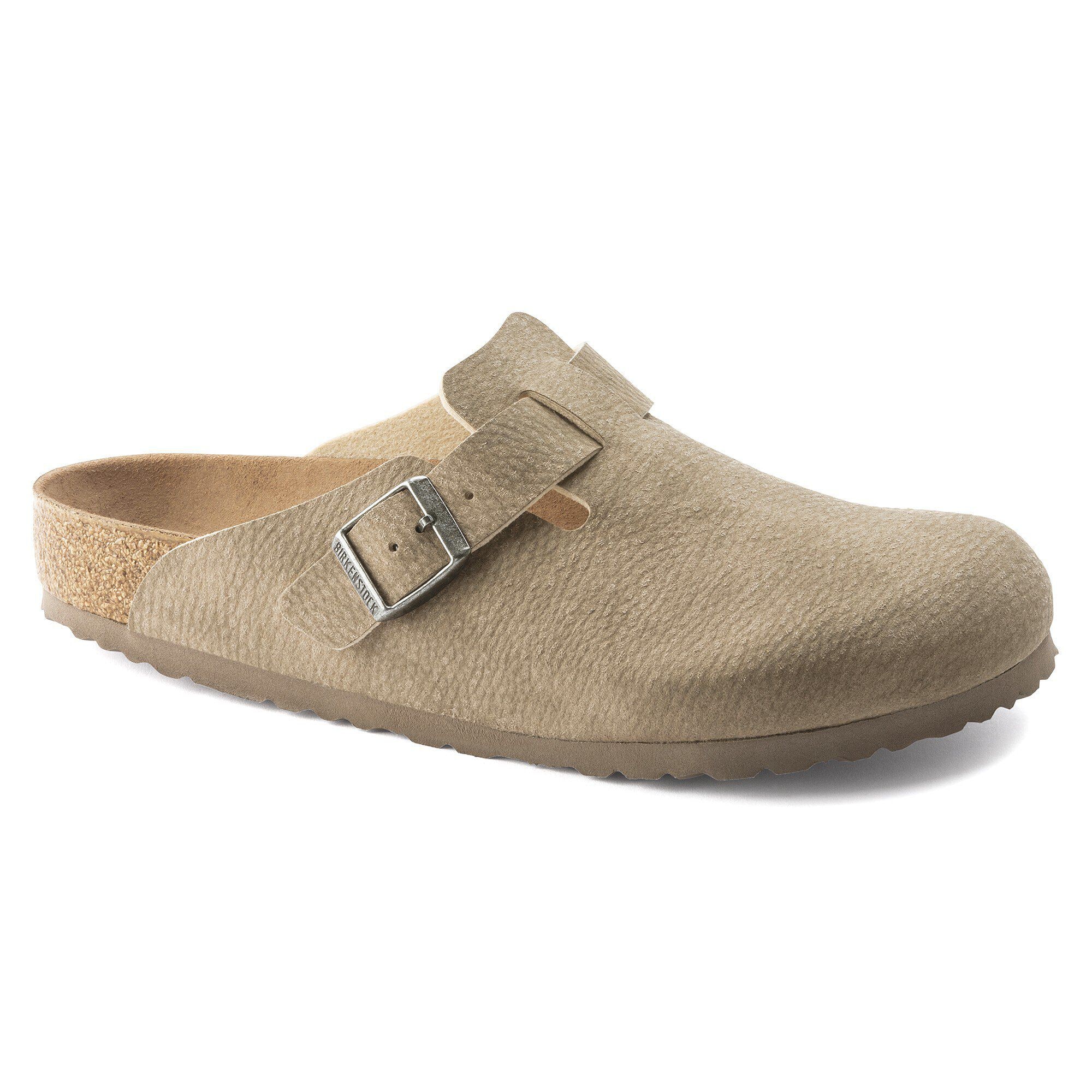 BIRKENSTOCKBoston23.0cm 「36」トープ スエード箱無し Boston Synthetik in Color Desert Dust Gray Taupe | BIRKENSTOCK
