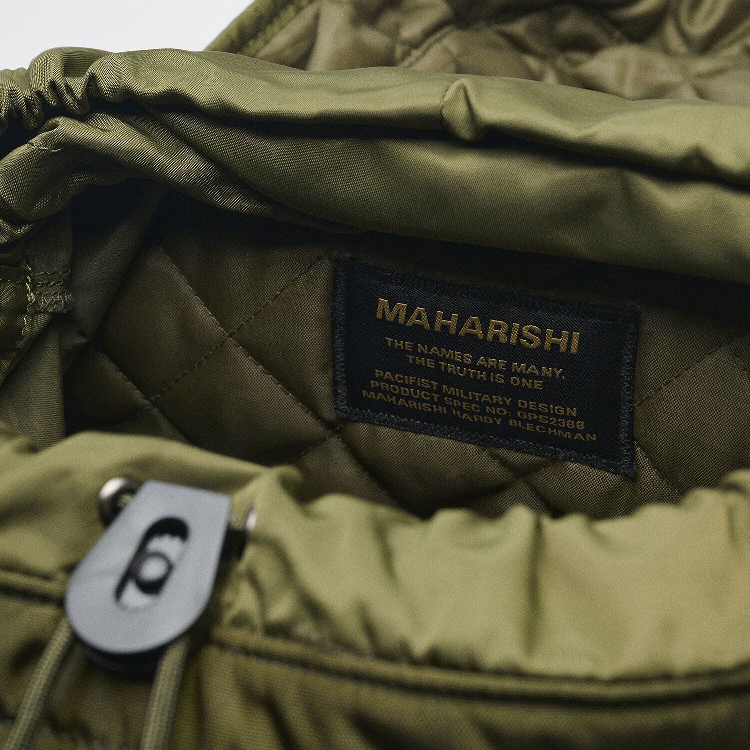 Maharishi Backpack Synthetik Close-up view showing material detail