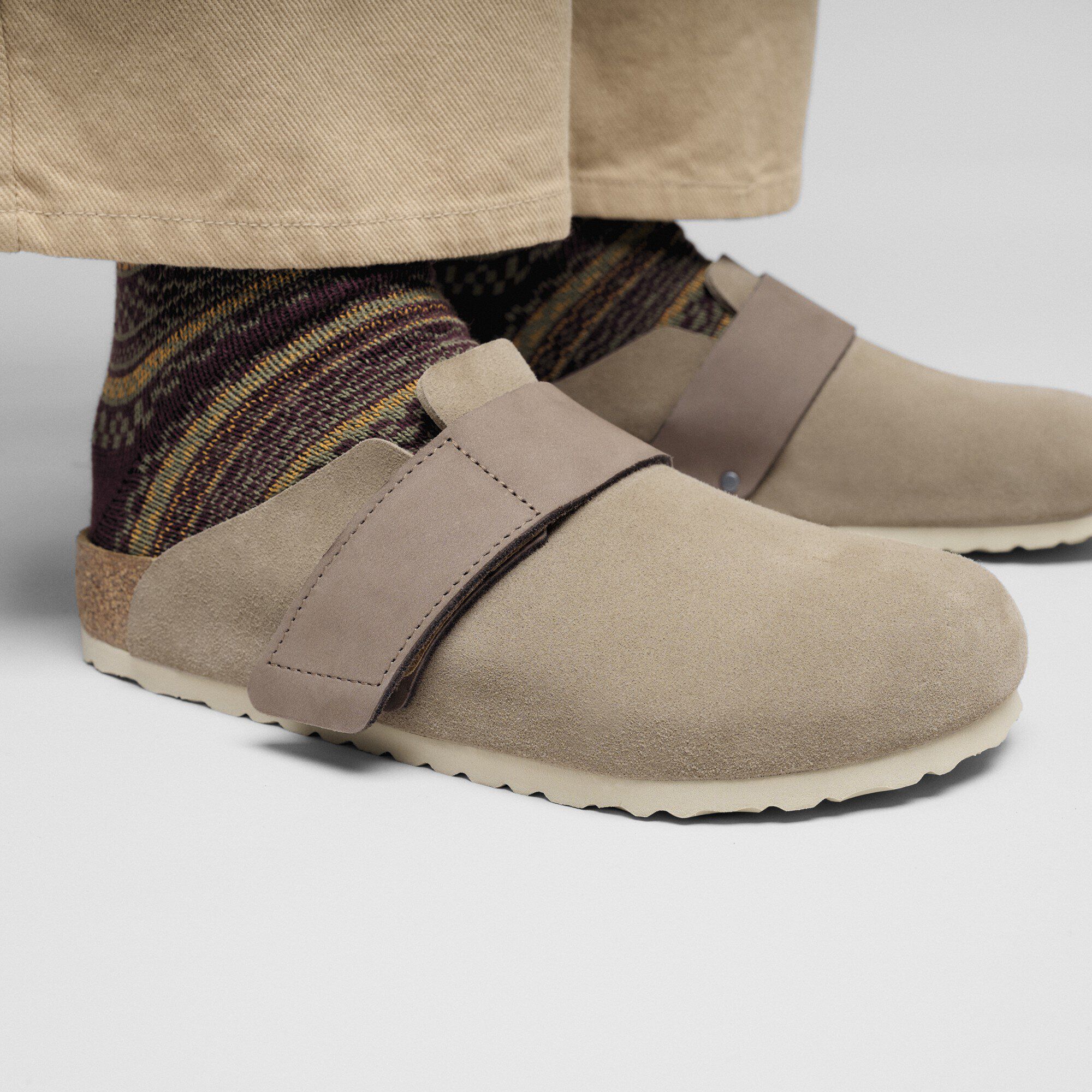 Loma Nubuck Leather/Suede Close-up with a male model