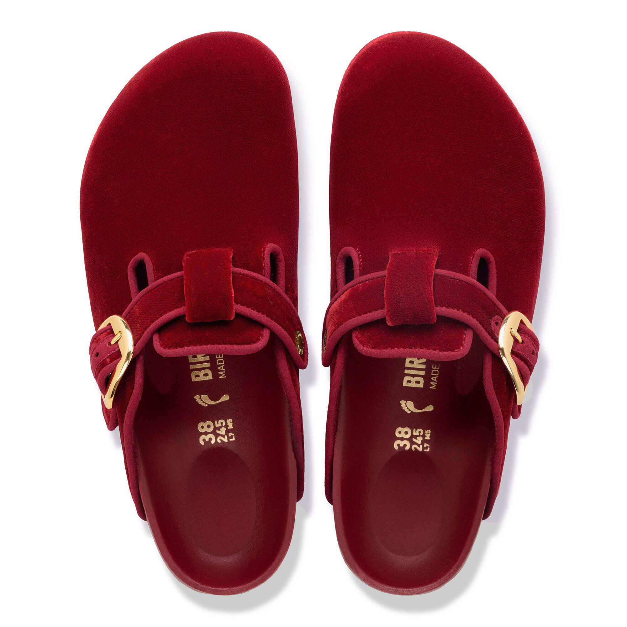 보스턴 빅 버클 파이핑 리벳 로고 텍스타일 - a top view