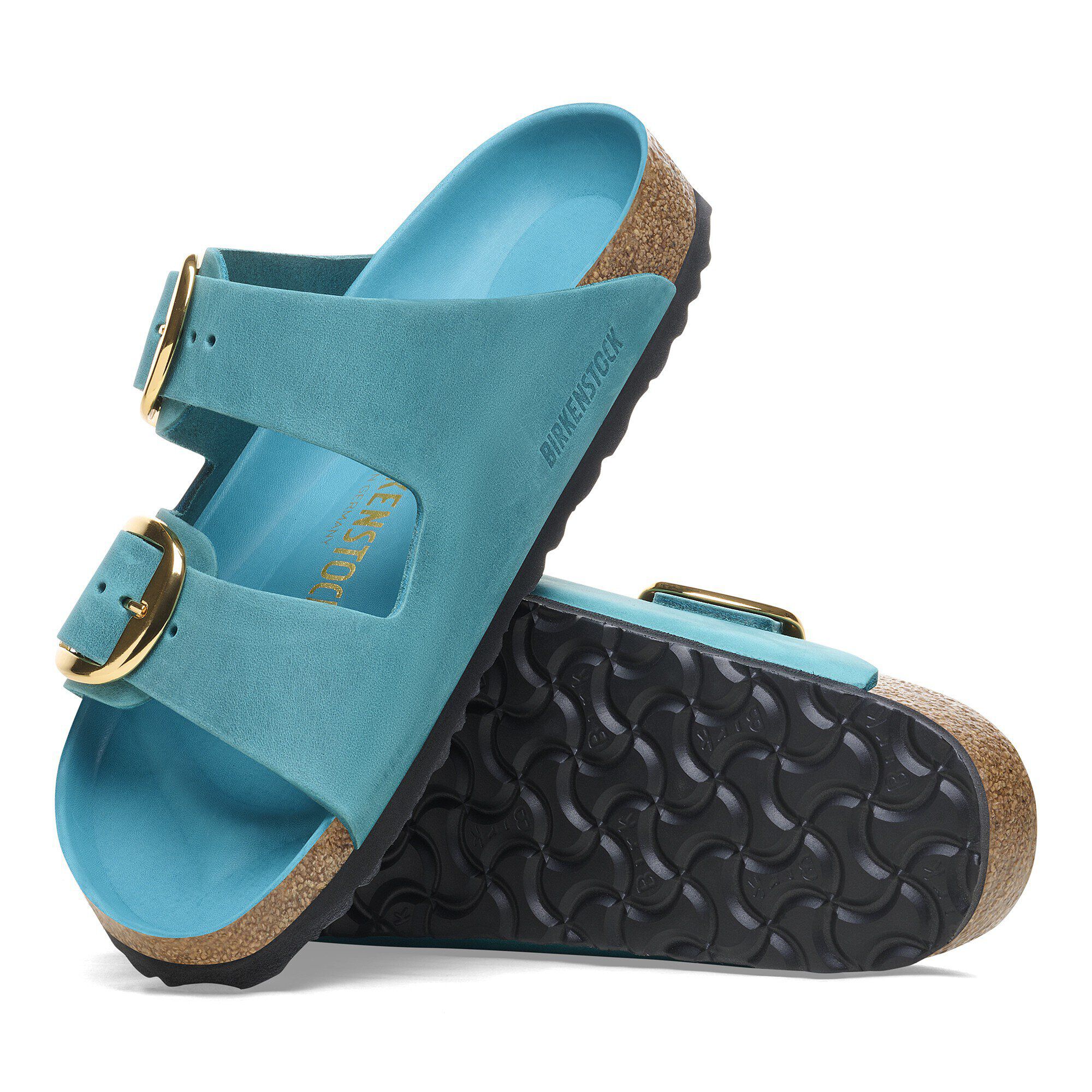 Arizona Big Buckle Natural Leather Oiled with outer sole details