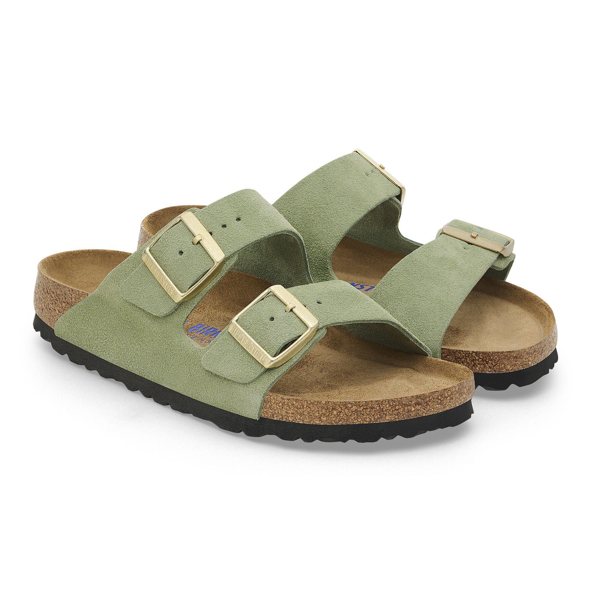 Arizona Soft Footbed Suede Leather - shown as a pair