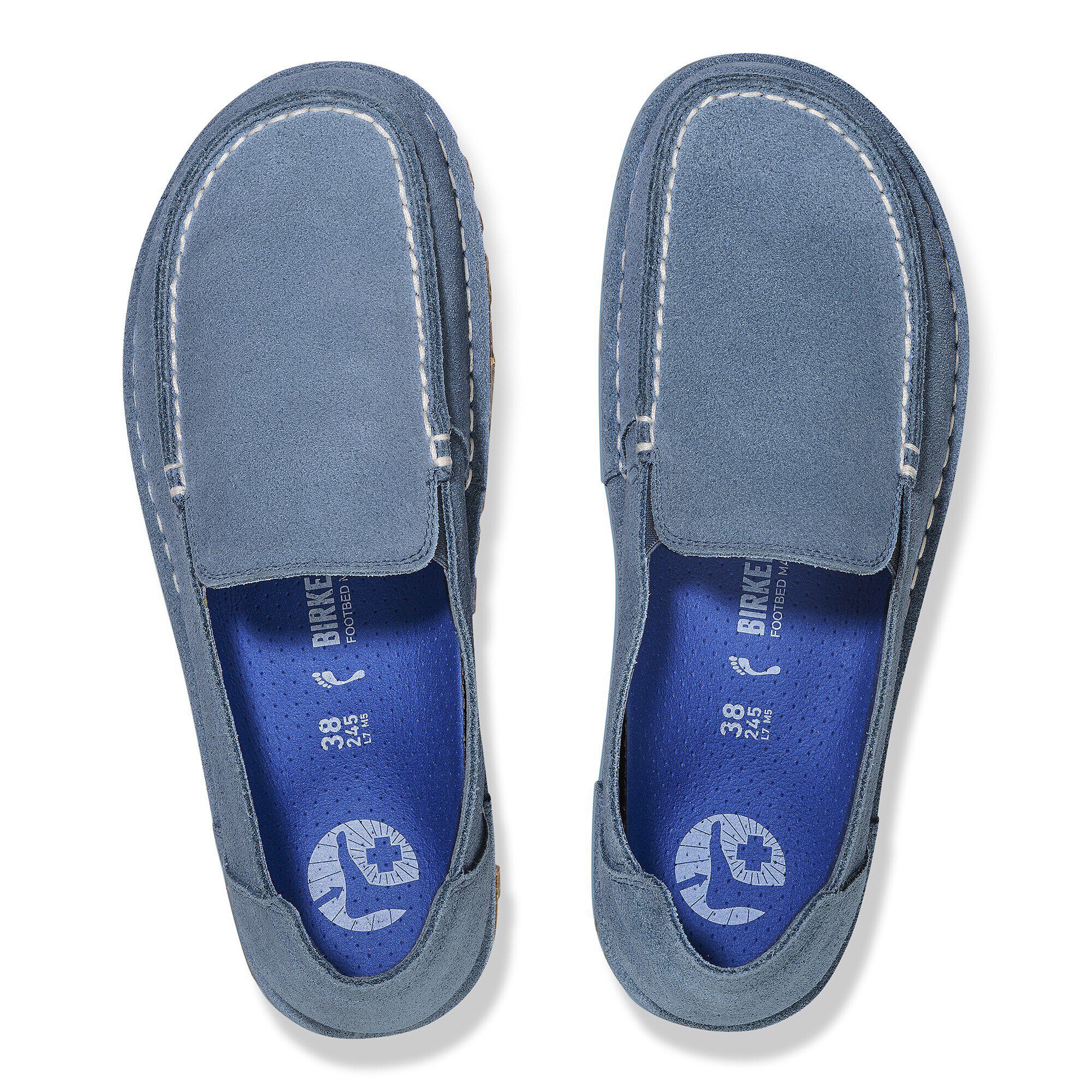 Utti / ウッティ」（スエードレザー、エレメンタル ブルー
