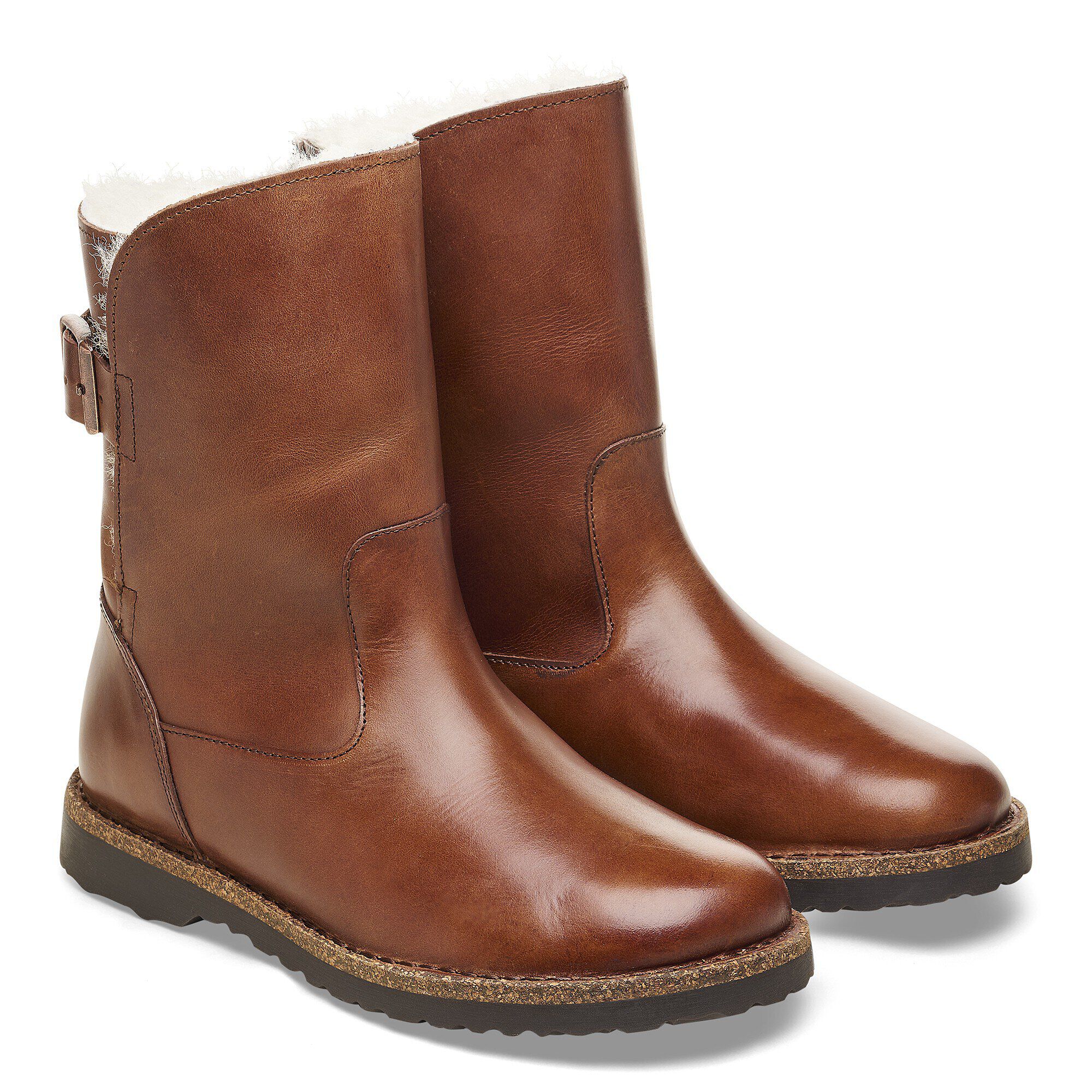 업살라 시어링 천연 가죽 - shown as a pair