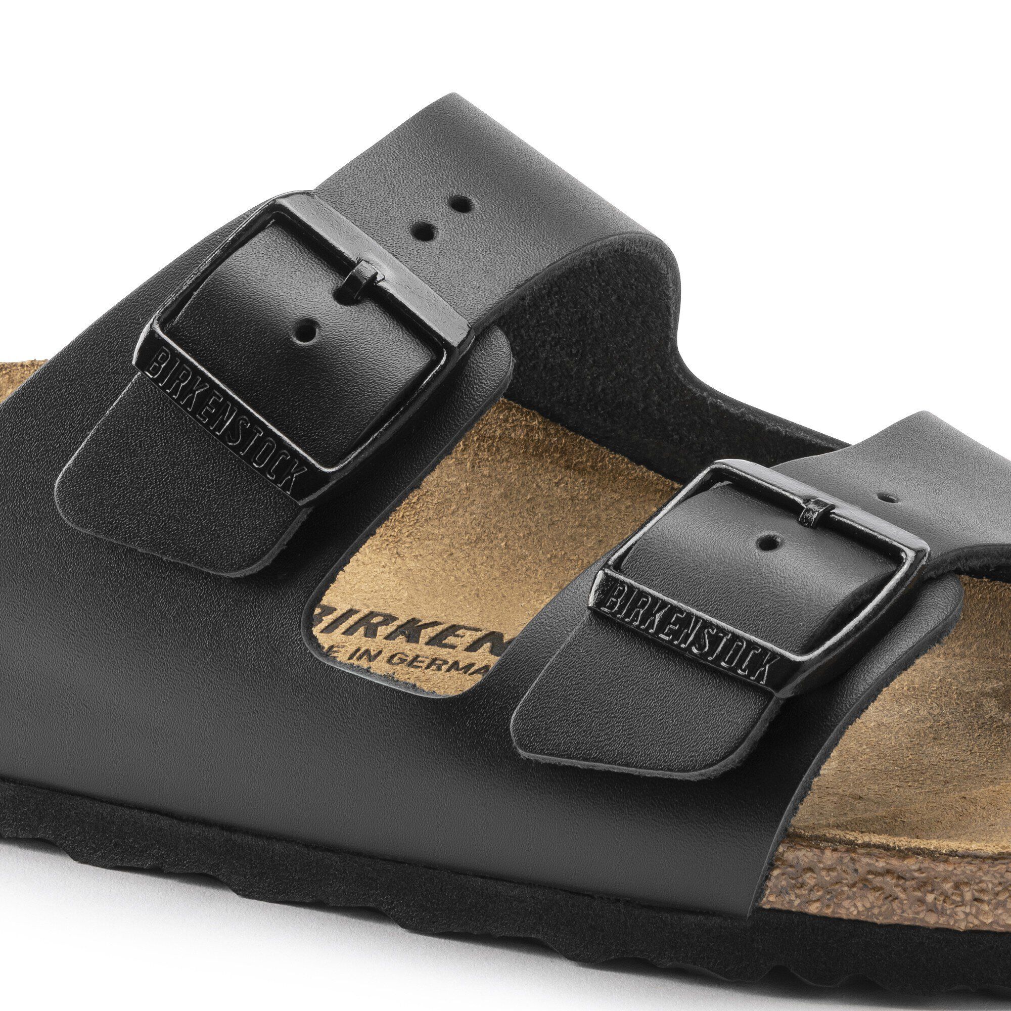 Arizona / アリゾナ」（ナチュラルレザー、ブラック）| BIRKENSTOCK
