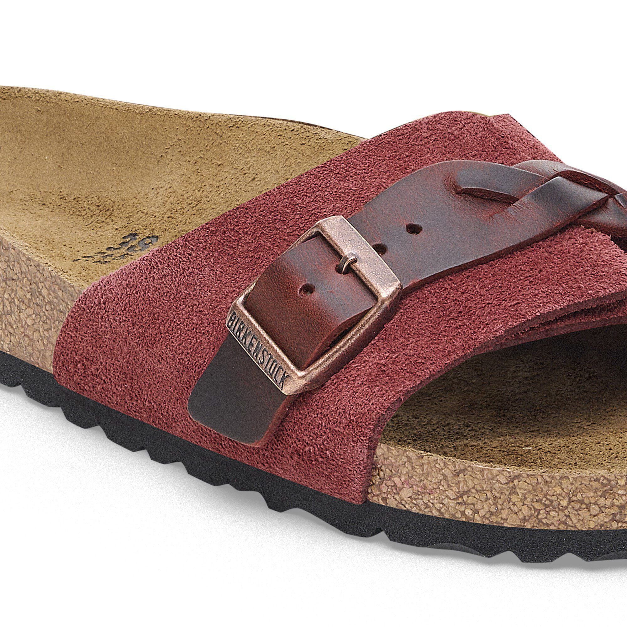 Oita Braided Suede Leather Close-up view showing material detail