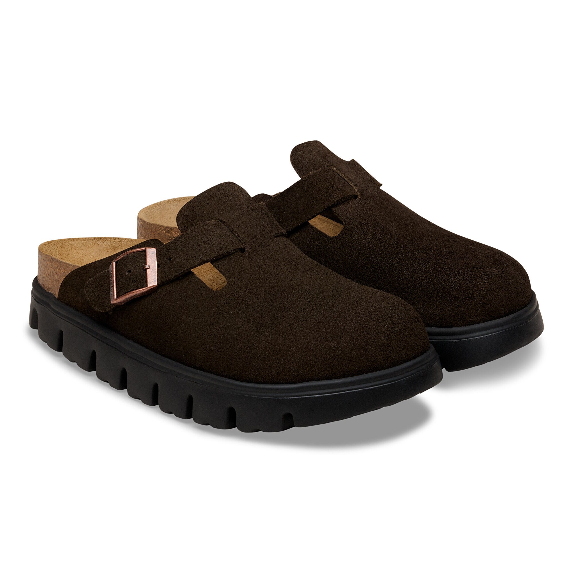 Boston Chunky Suede Leather - shown as a pair