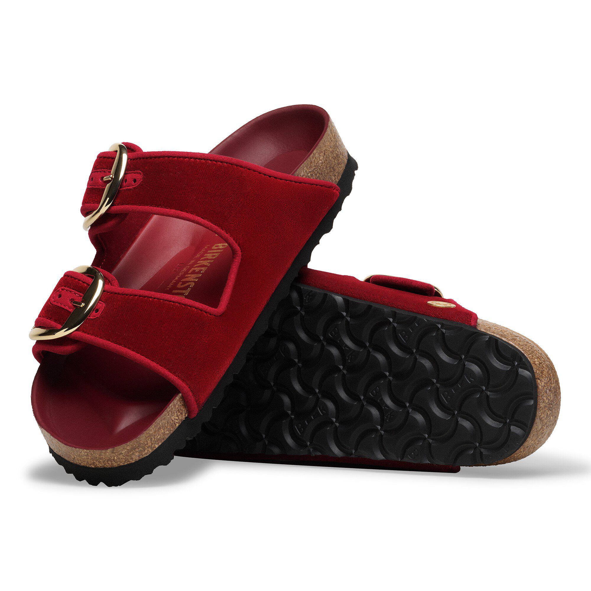 아리조나 빅 버클 파이핑 리벳 로고 텍스타일 with outer sole details