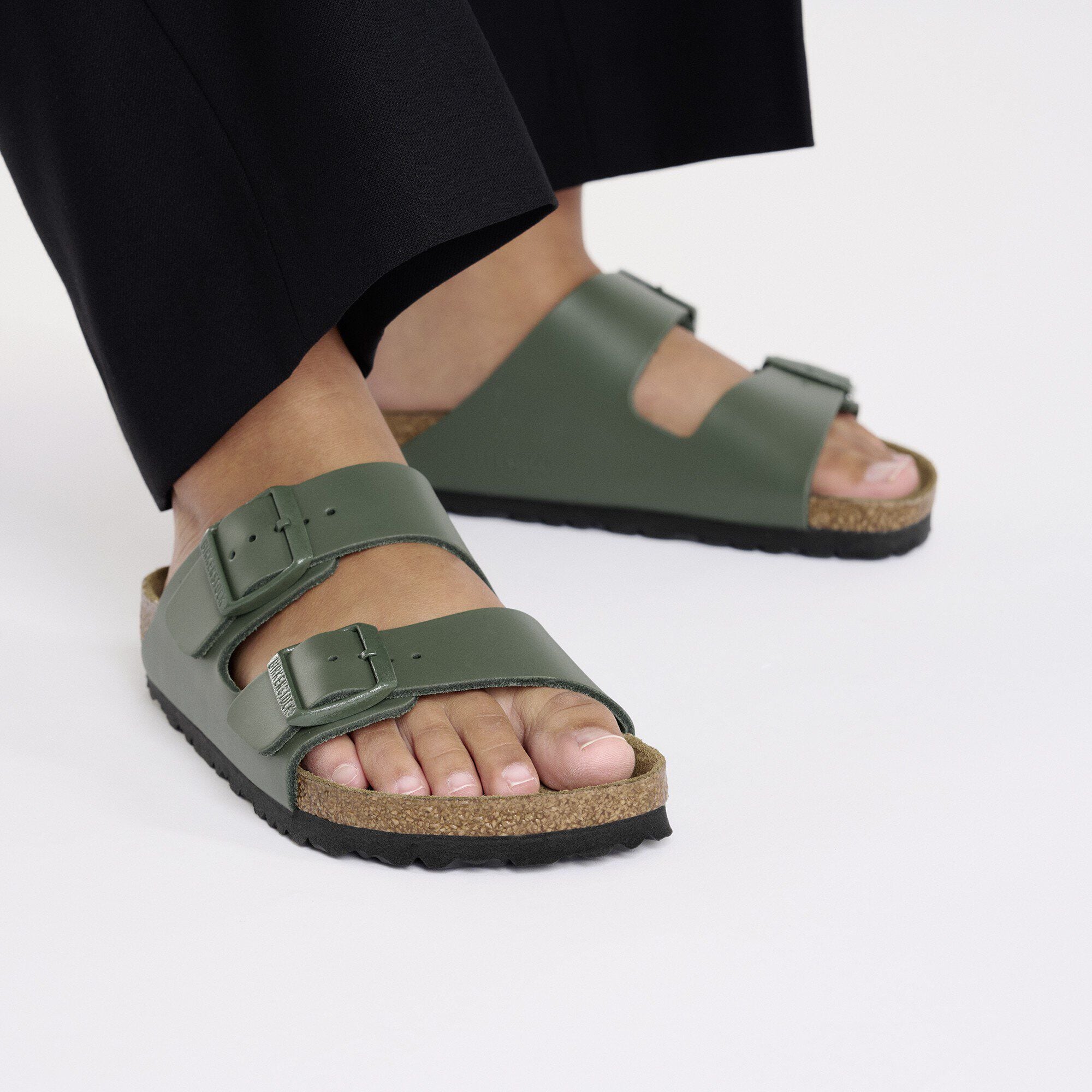 Arizona Natural Leather Close-up with a female model