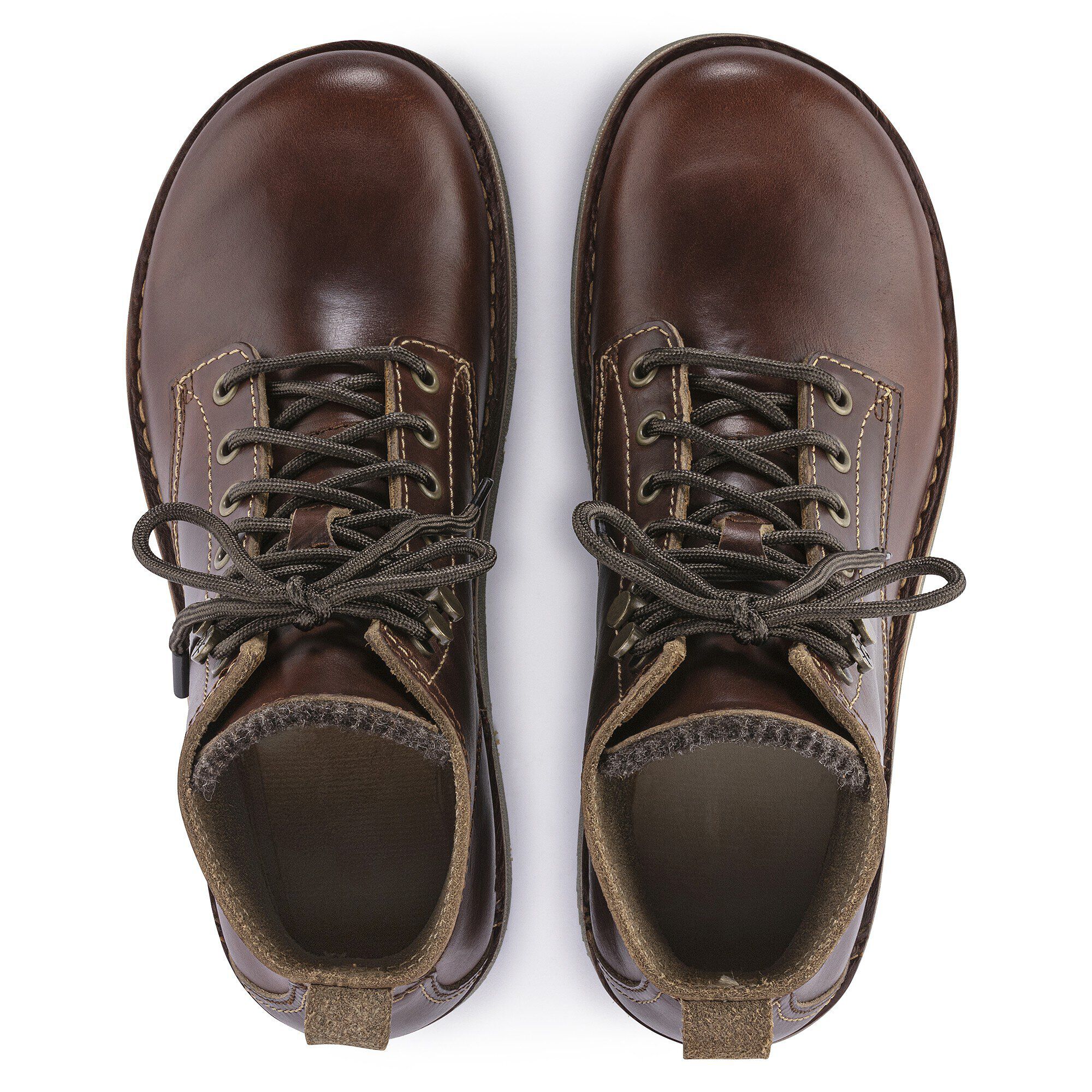 Birmingham Lace Women Natural Leather Oiled - a top view