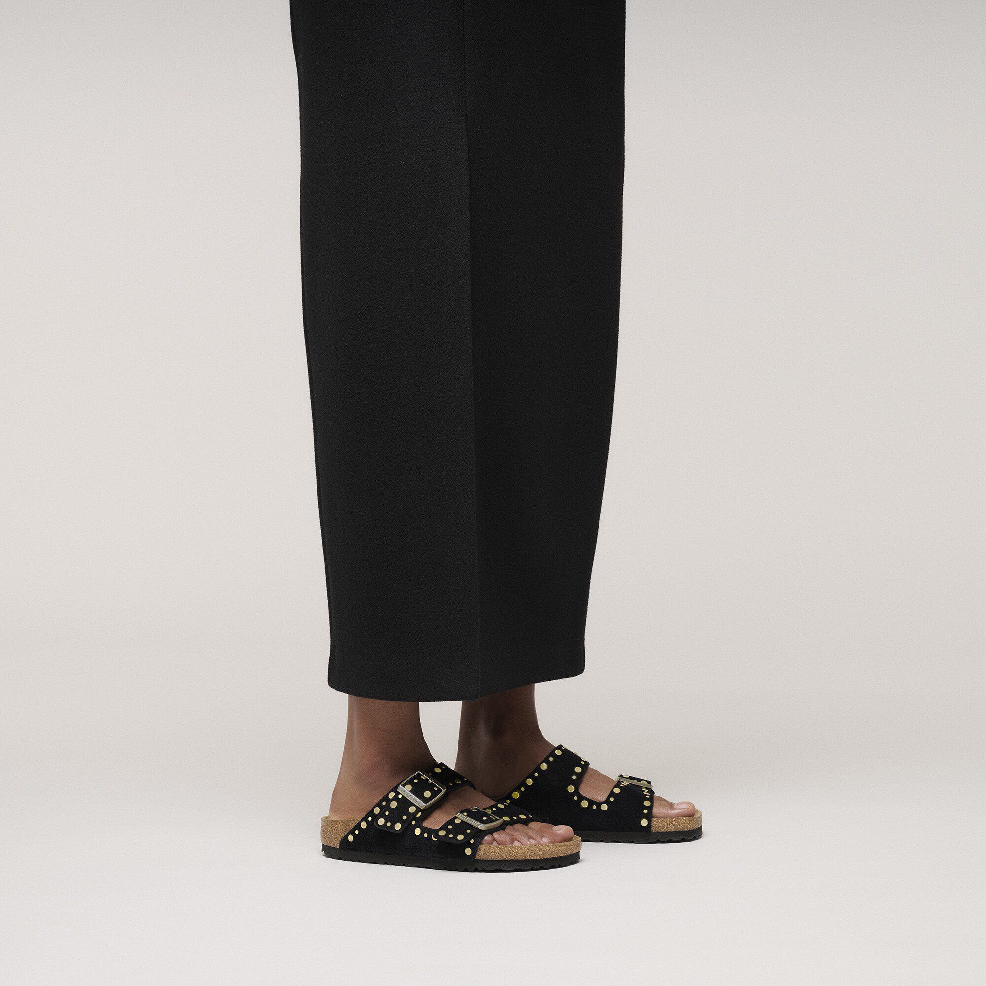 Arizona Rivet Suede Leather with a female model