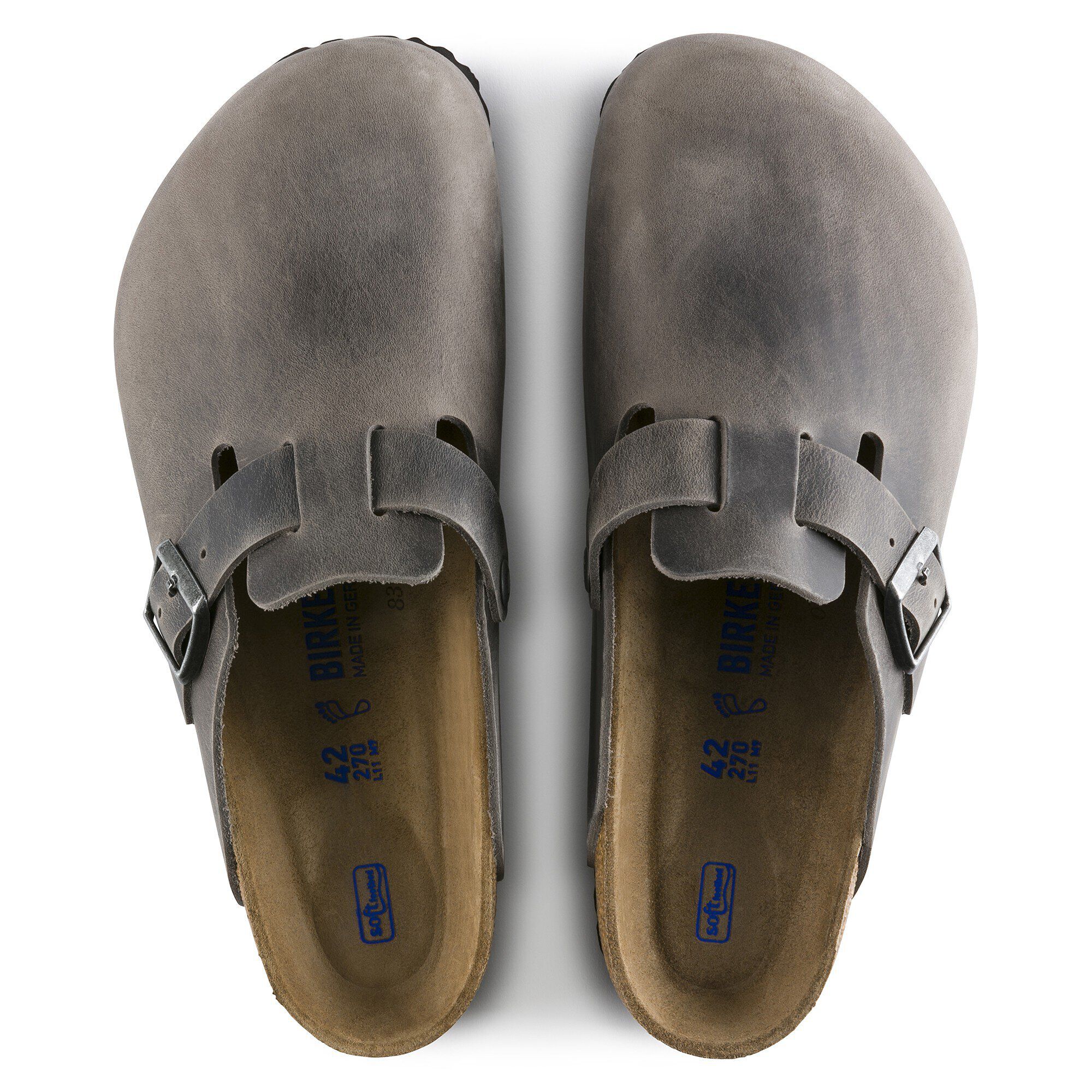Boston Soft Footbed Natural Leather Oiled - a top view