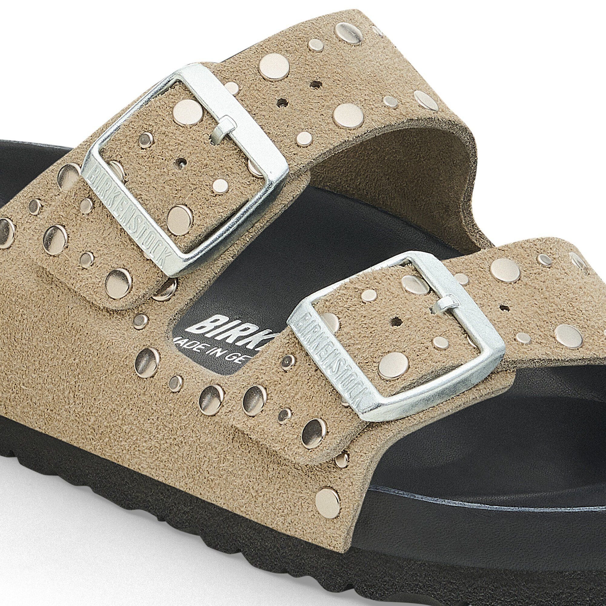 Arizona Rivet Suede Leather Close-up view showing material detail