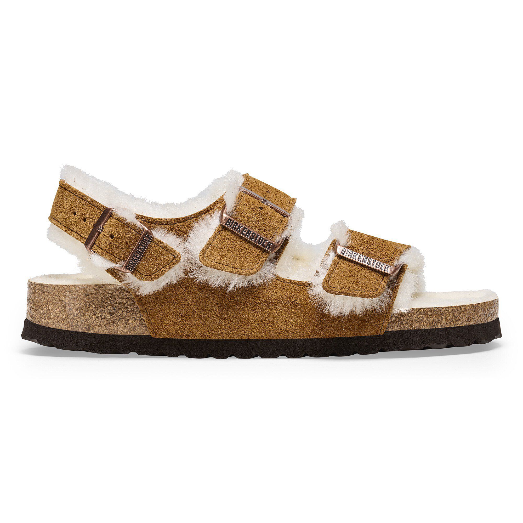 Milano Shearling Suede Leather Coated - a side view