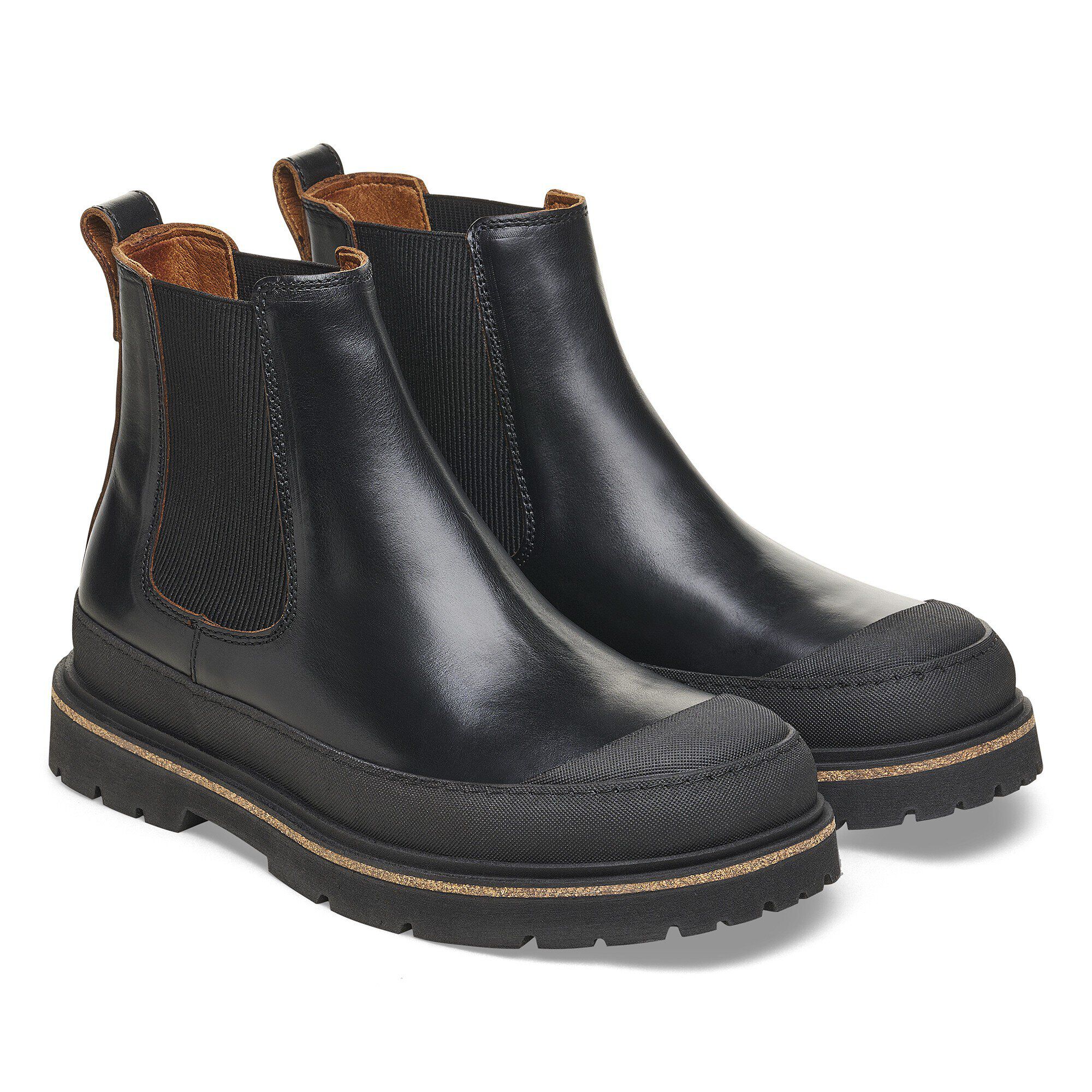 Prescott Slip On Men Waxy Leather - shown as a pair