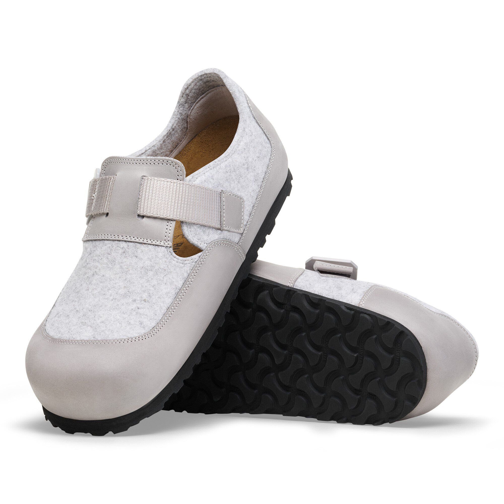 London Nova Felt Leather/Textile/Felt with outer sole details