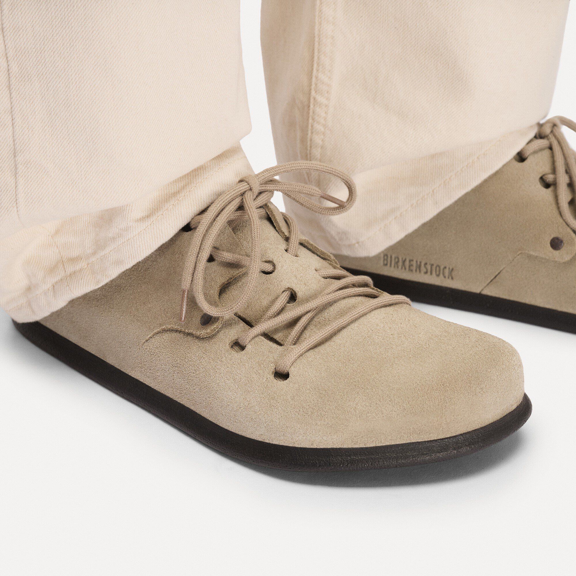 Montana Suede Leather Close-up with a male model