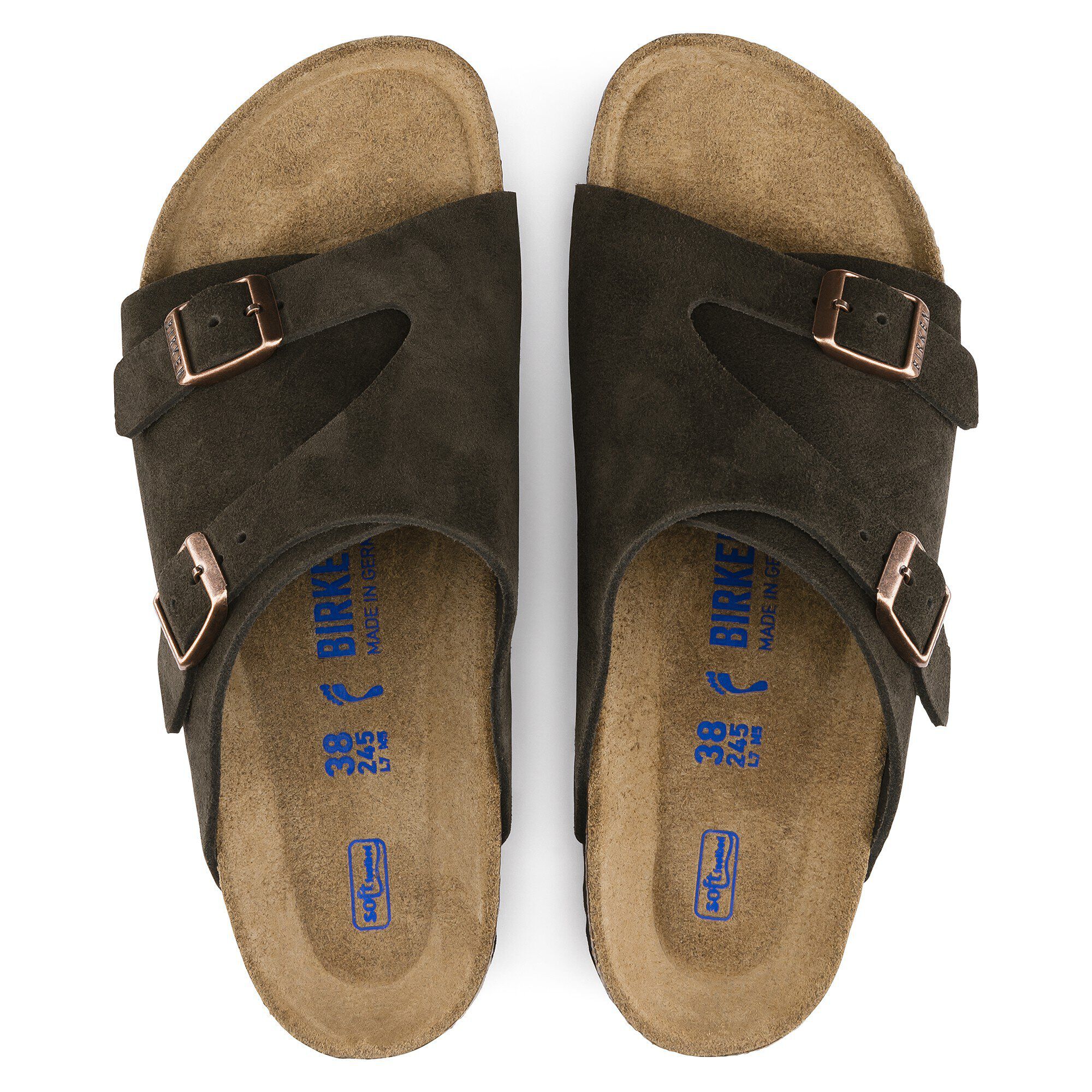 Z&uuml;rich Soft Footbed / チューリッヒ ソフトフットベッド スエードレザー - a top view