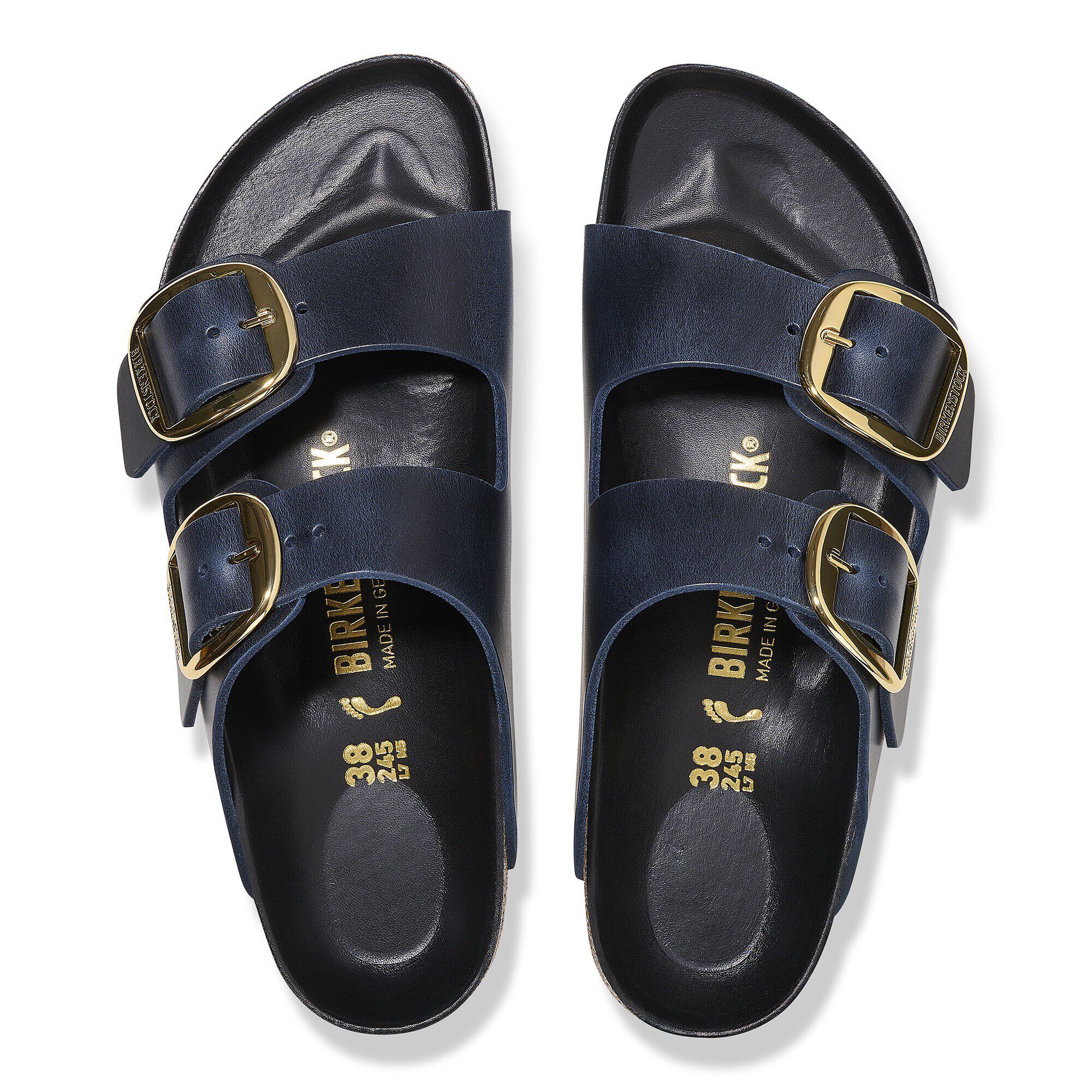 Arizona Big Buckle Natural Leather Oiled - a top view