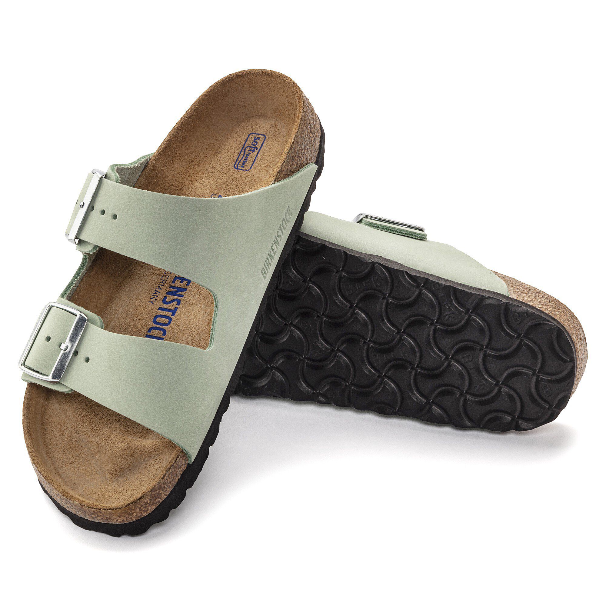 Arizona Soft Footbed Nubuk Leather with outer sole details