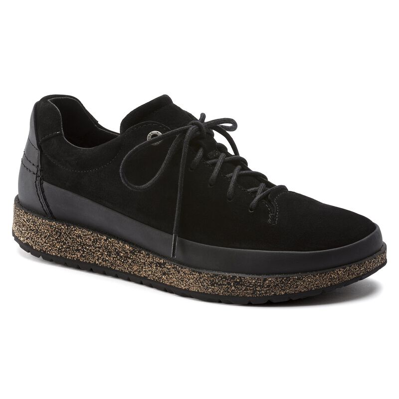 BIRKENSTOCK Honnef Low Suede Leather Black Trail Easy detail