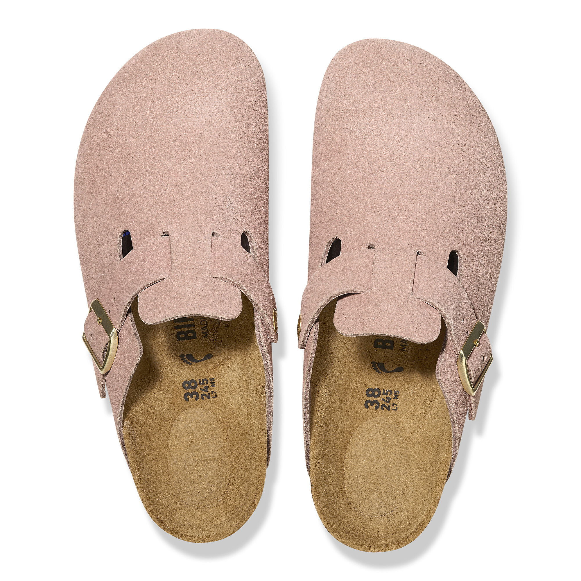 Boston Suede Leather in Color Light Rose | BIRKENSTOCK US