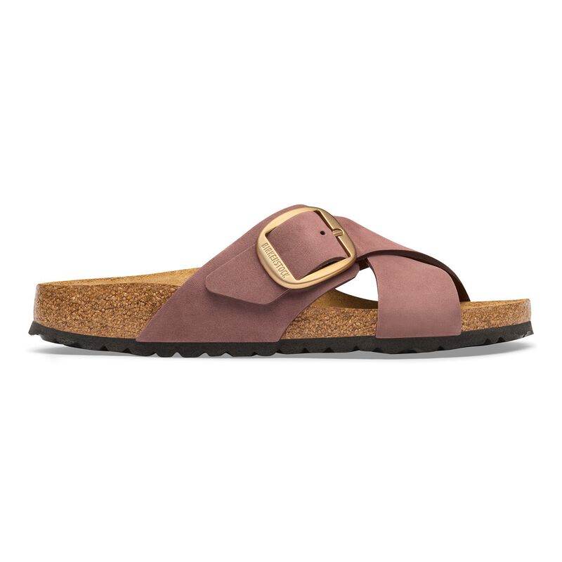 BIRKENSTOCK Siena Big Buckle Nubuck Leather Pepper Walk Edit detail
