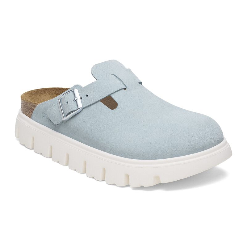 BIRKENSTOCK Boston Chunky Suede Leather Mocha Easy Walk detail