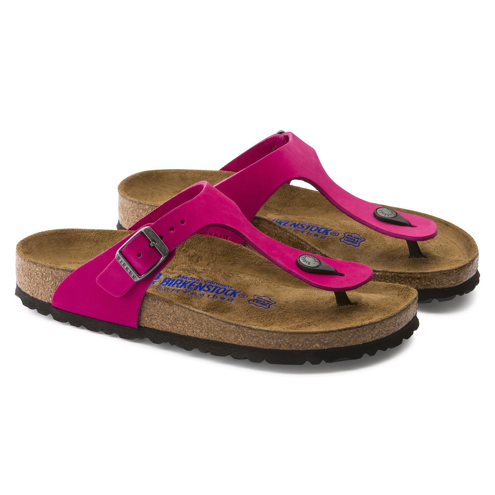 Gizeh Soft Footbed Nubuck Leather - shown as a pair