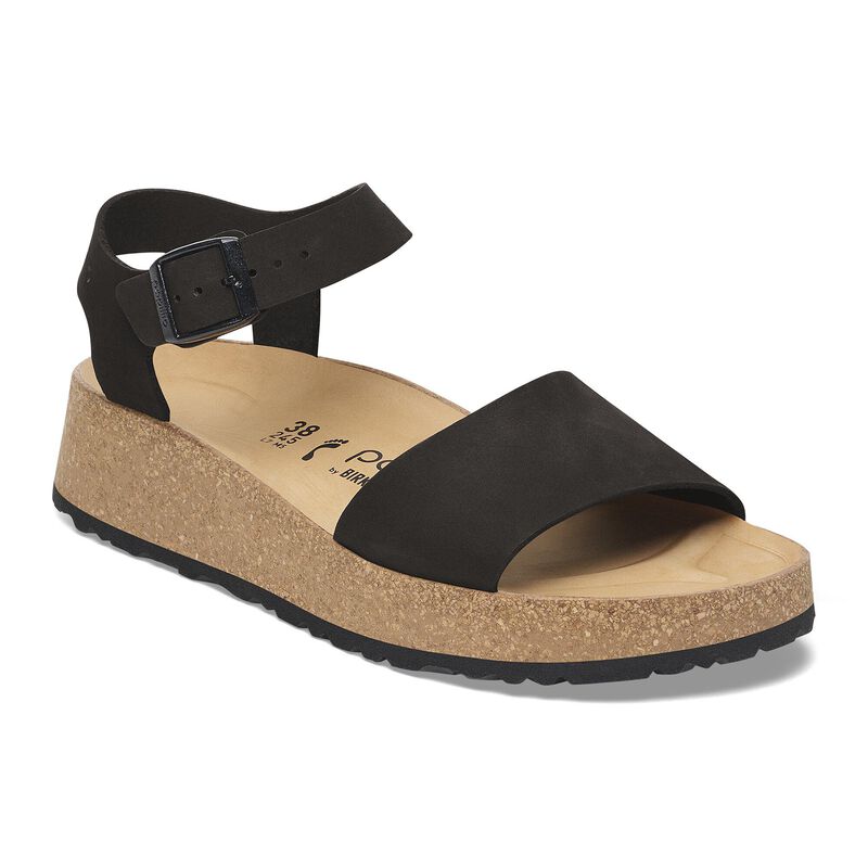 BIRKENSTOCK Glenda Nubuck Leather Elemental Blue detail