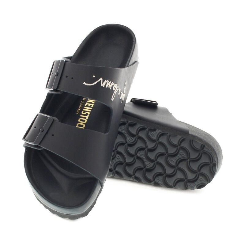BIRKENSTOCK Arizona Leder Black Daily Comfort detail