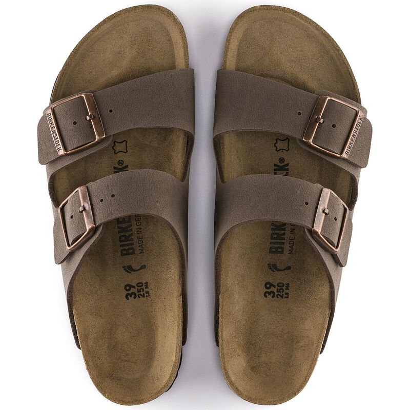 BIRKENSTOCK Arizona Birko-Flor Nubuck Mocha Walk Edit detail