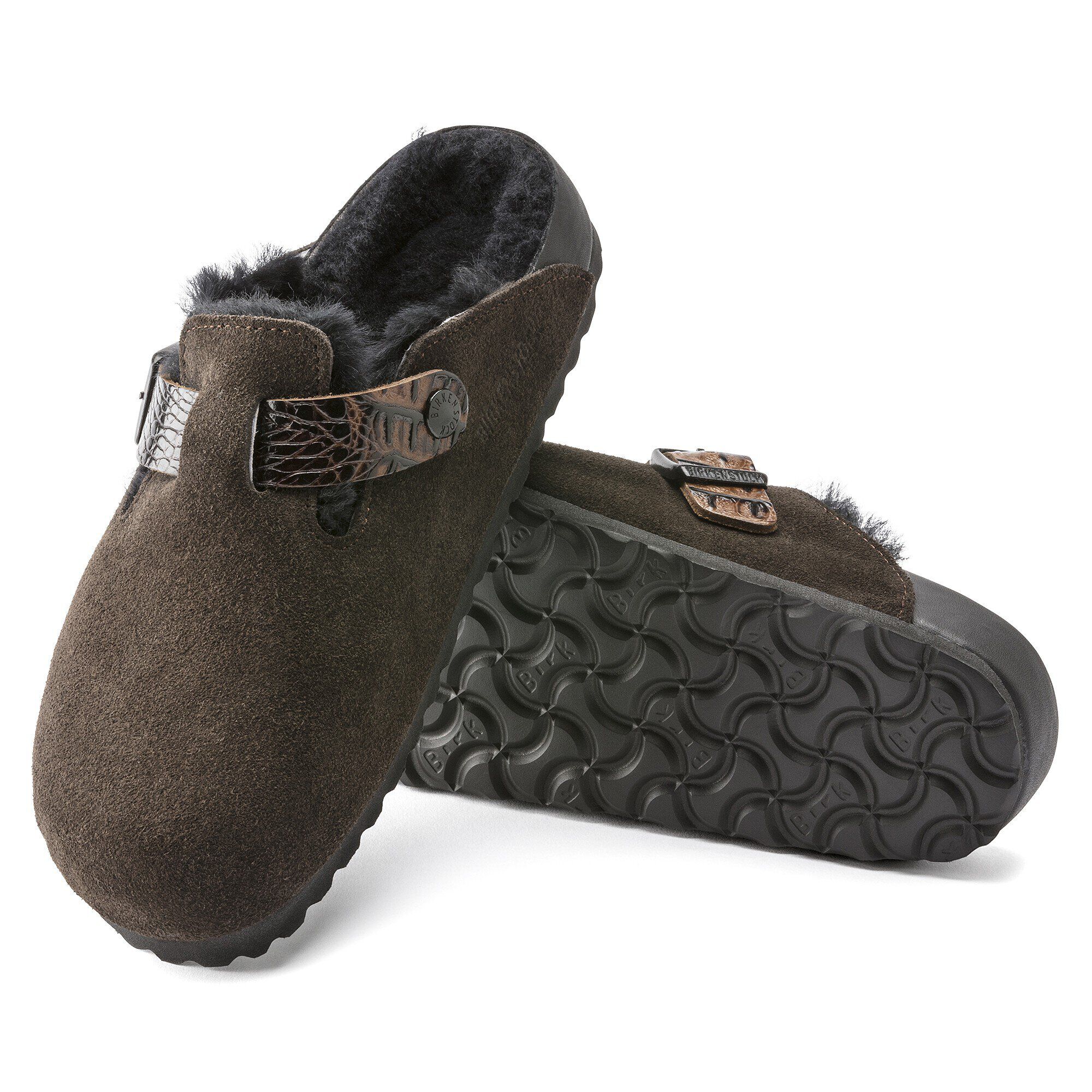 Boston Shearling Suede Leather