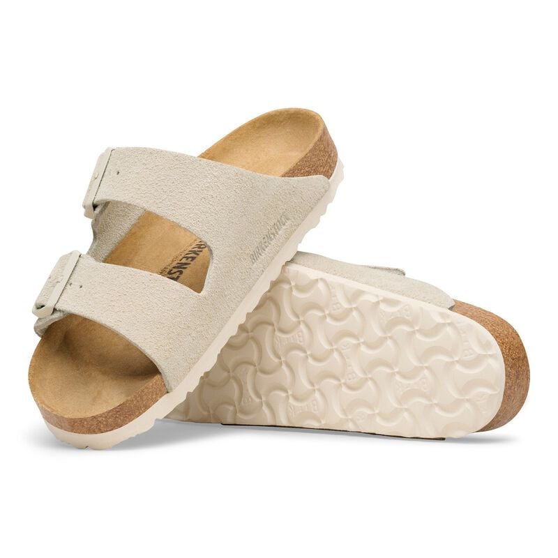 BIRKENSTOCK Arizona Suede Leather Oyster Soft Sole detail