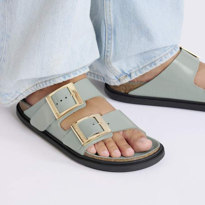Arizona Droplet Buckle Natural Leather Patent image numéro 5