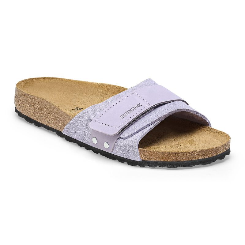 BIRKENSTOCK Oita Nubuck-Suede Leather Candy Pink Trail Easy detail